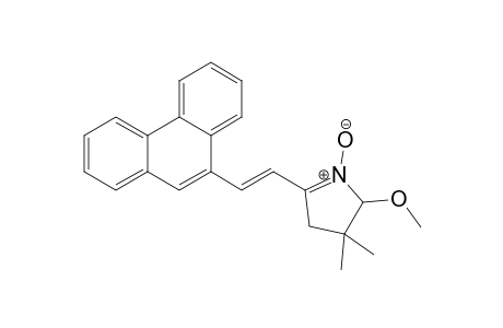 (E)-2-Methoxy-3,3-dimethyl-5-(2-phenanthrene-9-ylethenyl)-3,4-dihydro-2H-pyrrole 1-oxide