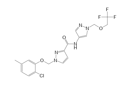 1-[(2-chloro-5-methylphenoxy)methyl]-N-{1-[(2,2,2-trifluoroethoxy)methyl]-1H-pyrazol-4-yl}-1H-pyrazole-3-carboxamide