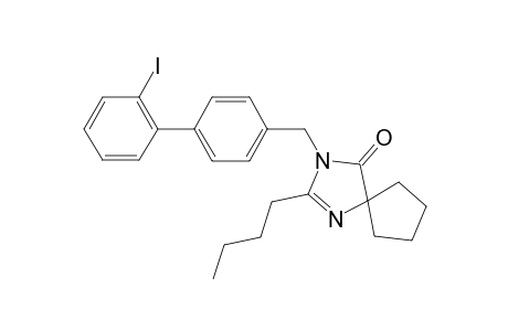 2-n-Butyl-1-[2'-iodo-1,1'-biphenyl-4-yl)methyl]-4-spirocyclo-pentane-2-imidazoline-5-one (iodoirbesartan)