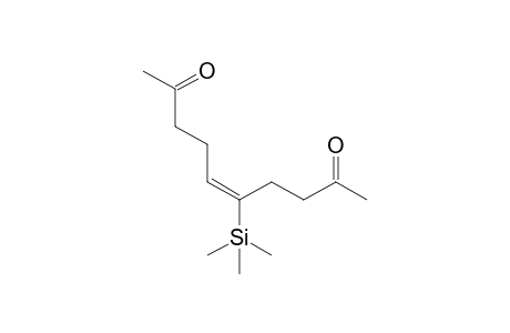(5E)-5-Trimethylsilyldec-5-ene-2,9-dione
