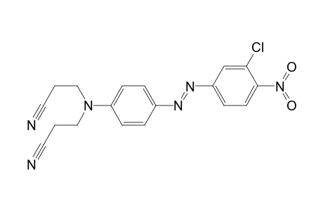 4-[N,N-bis(.beta.-cyanoethyl)amino]-4'-nitro-3'-chloroazobenzene