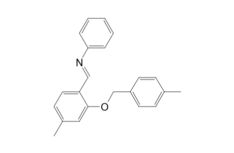 (E)-4-Methyl-N-phenyl-2-(4-methylbenzyloxy)-benzaldimin