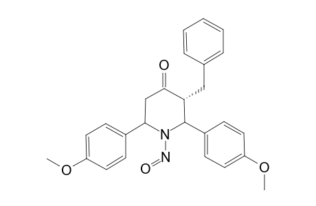 (E)-N-NITROSO-T(3)-BENZYL-R(2),C(6)-BIS-(4-METHOXYPHENYL)-PIPERIDIN-4-ONE