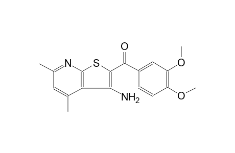 methanone, (3-amino-4,6-dimethylthieno[2,3-b]pyridin-2-yl)(3,4-dimethoxyphenyl)-