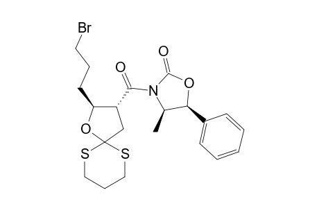 2,2-[(2S,3R)-3-[[(4R,5S)-4-Methyl-2-oxo-5-phenyl-3-oxazolidinyl]carbonyl]-2-(3-bromopropyl)-1-oxa-1,4-butanediyl]-1,3-dithiane