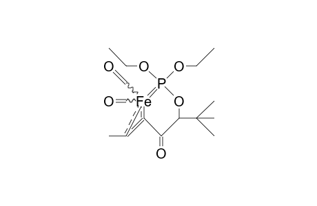 (S)-(Diethyl 6,6-dimethyl-4-oxo-2-hexen-5-yl phosphite) iron dicarbonyl complex isomer 1