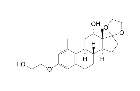 (8'R,9'S,12'S,13'R,14'S)-3'-(2-hydroxyethoxy)-1',13'-dimethyl-12'-spiro[1,3-dioxolane-2,17'-7,8,9,11,12,14,15,16-octahydro-6H-cyclopenta[a]phenanthrene]ol