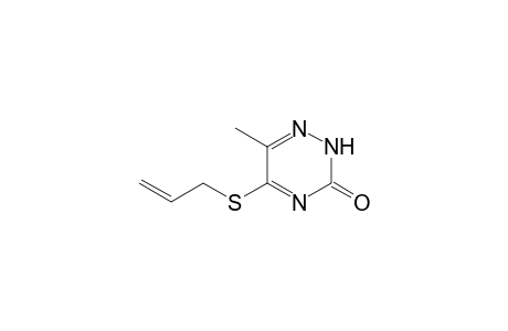 1,2,4-Triazin-3(2H)-one, 6-methyl-5-(2-propenylthio)-