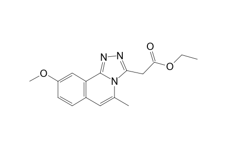 2-(9-Methoxy-5-methyl-[1,2,4]triazolo[3,4-a]isoquinolin-3-yl)acetic acid ethyl ester