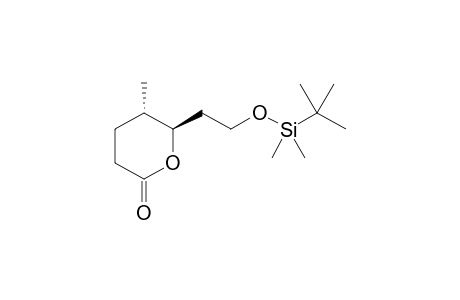 (5S,6R)-6-(2-((tert-butyldimethylsilyl)oxy)ethyl)-5-methyltetrahydro-2H-pyran-2-one