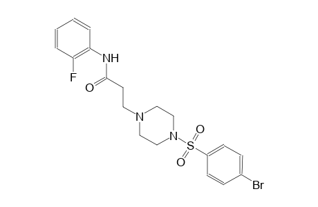 1-piperazinepropanamide, 4-[(4-bromophenyl)sulfonyl]-N-(2-fluorophenyl)-