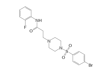 1-piperazinepropanamide, 4-[(4-bromophenyl)sulfonyl]-N-(2-fluorophenyl)-