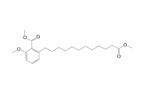 Benzenedodecanoic acid, 3-methoxy-2-(methoxycarbonyl)-, methyl ester
