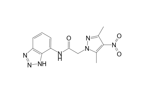 1H-Pyrazole-1-acetamide, N-(1H-1,2,3-benzotriazol-7-yl)-3,5-dimethyl-4-nitro-