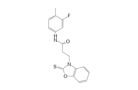 3-benzoxazolepropanamide, N-(3-fluoro-4-methylphenyl)-2,3-dihydro-2-thioxo-