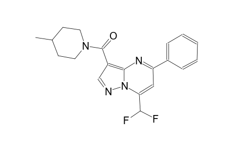 7-(difluoromethyl)-3-[(4-methyl-1-piperidinyl)carbonyl]-5-phenylpyrazolo[1,5-a]pyrimidine