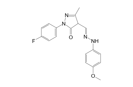 Pyrazol-5(4H)-one, 1-(4-fluorophenyl)-4-formyl-3-methyl-, 4-(4-methoxyphenylhydrazone)