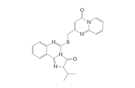 imidazo[1,2-c]quinazolin-3(2H)-one, 2-(1-methylethyl)-5-[[(4-oxo-4H-pyrido[1,2-a]pyrimidin-2-yl)methyl]thio]-