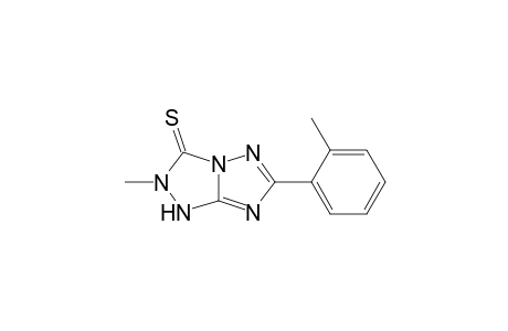 3H-1,2,4-Triazolo[4,3-b][1,2,4]triazole-3-thione, 1,2-dihydro-2-methyl-6-(2-methylphenyl)-