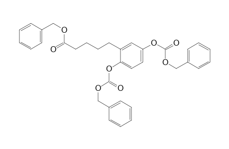 Benzenepentanoic acid, 2,5-bis[[(phenylmethoxy)carbonyl]oxy]-, phenylmethyl ester