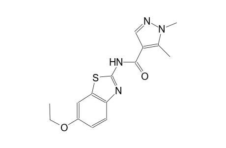 N-(6-ethoxy-1,3-benzothiazol-2-yl)-1,5-dimethyl-1H-pyrazole-4-carboxamide