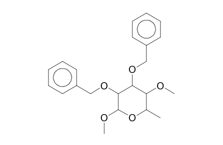 Methyl 2,3-di-O-benzyl-6-deoxy-4-O-methylhexopyranoside