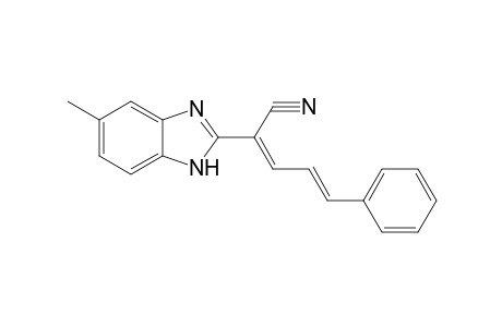 (2E,4E)-2-(5-Methyl-1H-benzimidazol-2-yl)-5-phenyl-2,4-pentadienenitrile