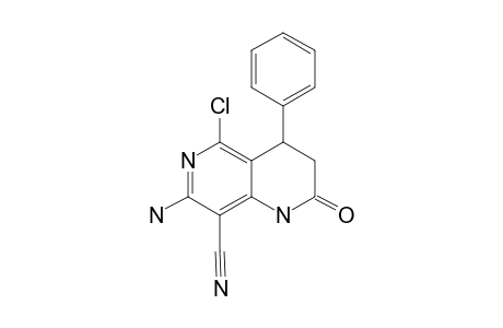 7-Amino-5-chloro-8-cyano-3,4-dihydro-4-phenyl-1,6-naphthyridin-2(1H)-one