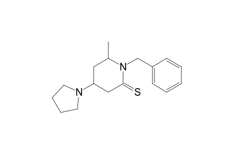 1-Benzyl-4-pyrrolidino-6-methylpiperidine-2-thione