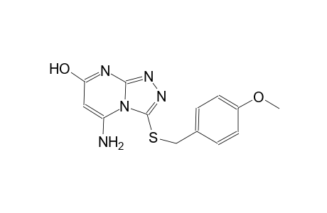 5-amino-3-[(4-methoxybenzyl)sulfanyl][1,2,4]triazolo[4,3-a]pyrimidin-7-ol