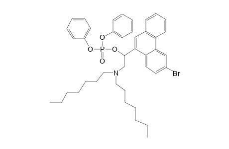 Phenanthrene-10-ethanamine, 3-bromo-.beta.-hydroxy-N,N-diheptyl-, o,o-diphenylphosphate