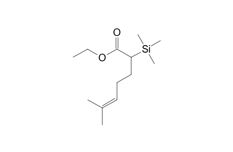 5-Heptenoic acid, 6-methyl-2-(1,1,1-trimethylsilyl)-, ethyl ester