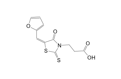 3-thiazolidinepropanoic acid, 5-(2-furanylmethylene)-4-oxo-2-thioxo-,(5E)-