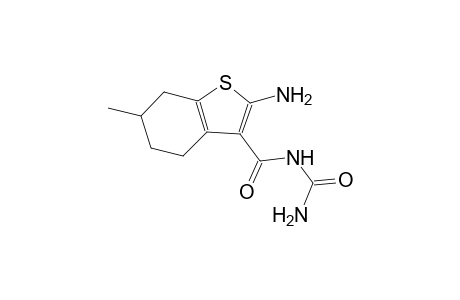 N-[(2-amino-6-methyl-4,5,6,7-tetrahydro-1-benzothien-3-yl)carbonyl]urea