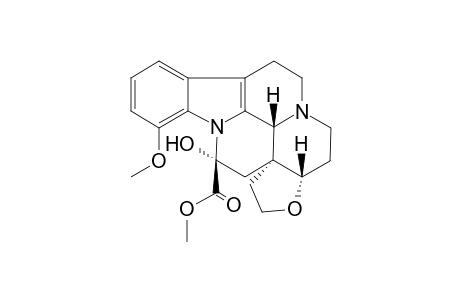 Methyl (+-)-17.alpha.,21-Epoxy-14,15-dihydro-14.beta.-hydroxy-12-methoxy-3.beta.,16.alpha.,-eburnamenine-14.beta.-carboxtylate [(+-)-14-epi-trans-Cuanzine]