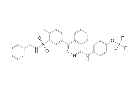 2-Methyl-N-(phenylmethyl)-5-[4-[4-(trifluoromethoxy)anilino]-1-phthalazinyl]benzenesulfonamide