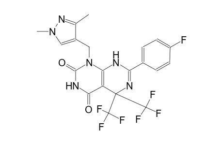 1-[(1,3-dimethyl-1H-pyrazol-4-yl)methyl]-7-(4-fluorophenyl)-5,5-bis(trifluoromethyl)-5,8-dihydropyrimido[4,5-d]pyrimidine-2,4(1H,3H)-dione