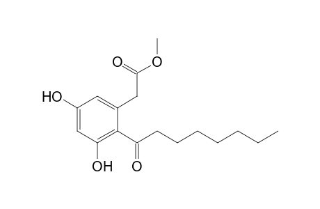2-(2-caprylyl-3,5-dihydroxy-phenyl)acetic acid methyl ester