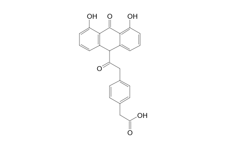 2-[4-[2-(4,5-dihydroxy-10-keto-9H-anthracen-9-yl)-2-keto-ethyl]phenyl]acetic acid