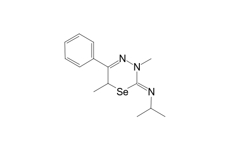 2-Isopropylimino-3,6-dimethyl-5-phenyl-2,3-dihydro-6H-1,3,4-selenadiazine