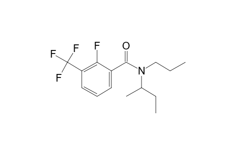 Benzamide, 2-fluoro-3-trifluoromethyl-N-(2-butyl)-N-propyl-