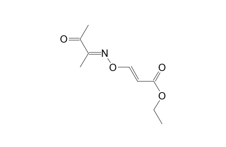 (E)-3-[(E)-(2-keto-1-methyl-propylidene)amino]oxyacrylic acid ethyl ester