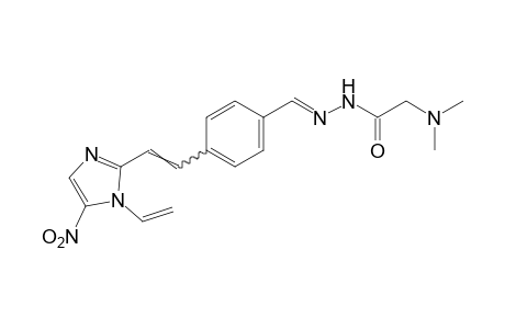 N,N-dimethylglycine, {p-[2-(5-nitro-1-vinylimidazol-2-yl)vinyl]benzylidene}hydrazide