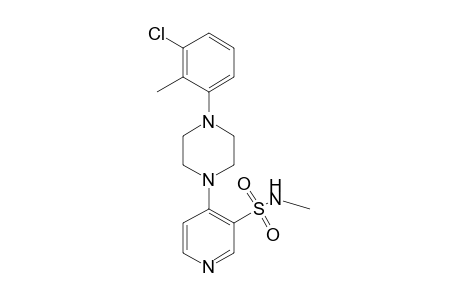 4-[4-(3-CHLORO-o-TOLYL)-1-PIPERAZINYL]-N-METHYL-3-PYRIDINESULFONAMIDE