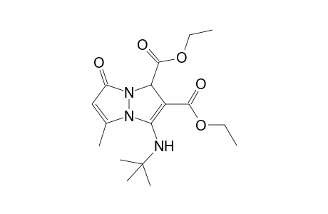 Diethyl 3-(tert-butylamino)-5-methyl-7-oxo-1H,7H-pyrazolo[1,2-a]pyrazole-1,2-dicarboxylate