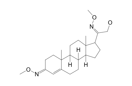 21-Hydroxyprogesterone, bis(o-methyloxime)