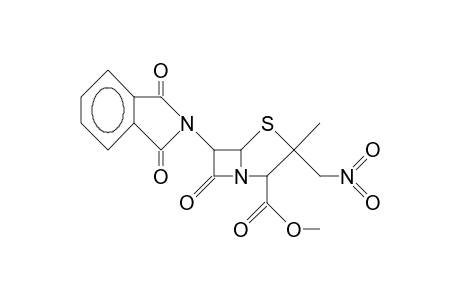 6b-Phthalimido-2a-nitromethyl-2b-methyl-penamic 3-acid, methyl ester
