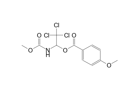 2,2,2-trichloro-1-[(methoxycarbonyl)amino]ethyl 4-methoxybenzoate