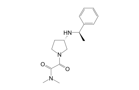 N-(N',N'-Dimethyloxamoyl)-3(S)-(1-(R)-phenylethyl)aminopyrrolidine