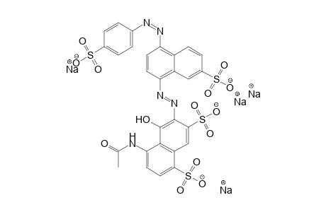 1,7-Naphthalenedisulfonic acid, 4-(acetylamino)-5-hydroxy-6-[[7-sulfo-4-[(4-sulfophenyl)azo]-1-naphthalenyl]azo]-, tetrasodium salt